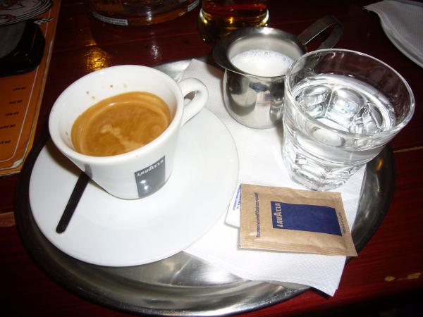Lavazza espresso v Amošce